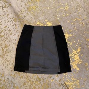 Free people. Black and grey skirt.